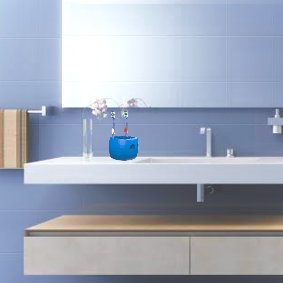 người tổ chức cho người giữ bàn chải đánh răng phòng tắm