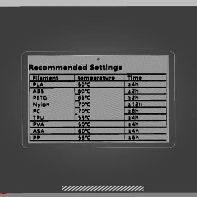 Tấm Thông Tin Nhiệt Máy Sấy
