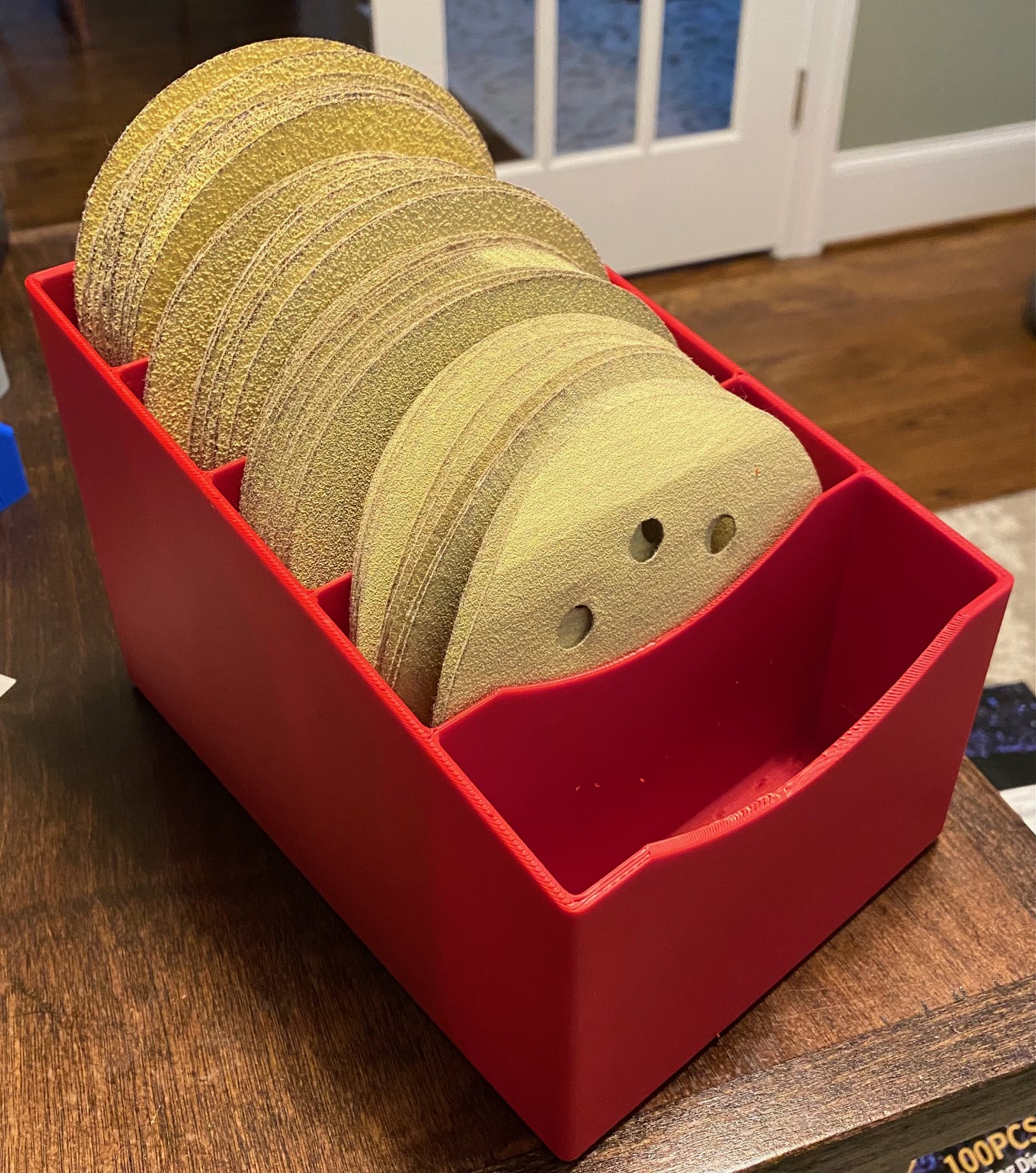 Kệ/Hộp Đựng Giấy Nhám Tròn 5"