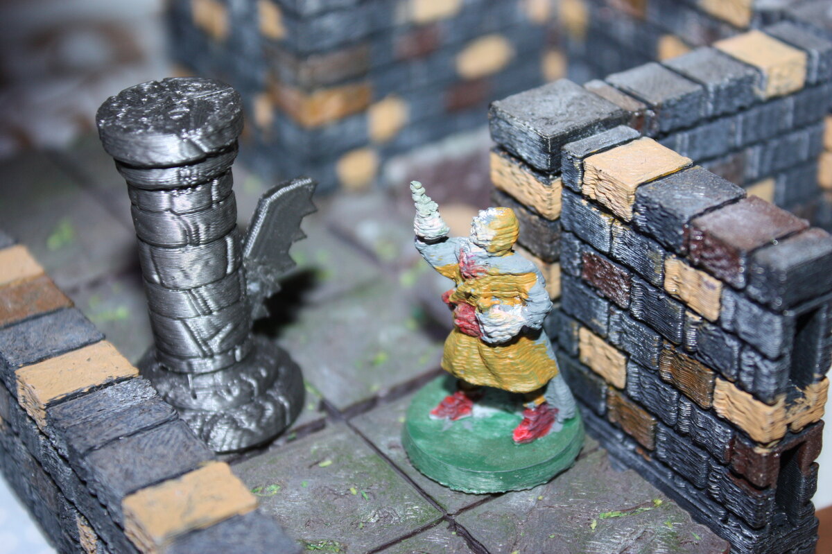 Trụ Cạm Bẫy Tròn Cho Game RPG FDM