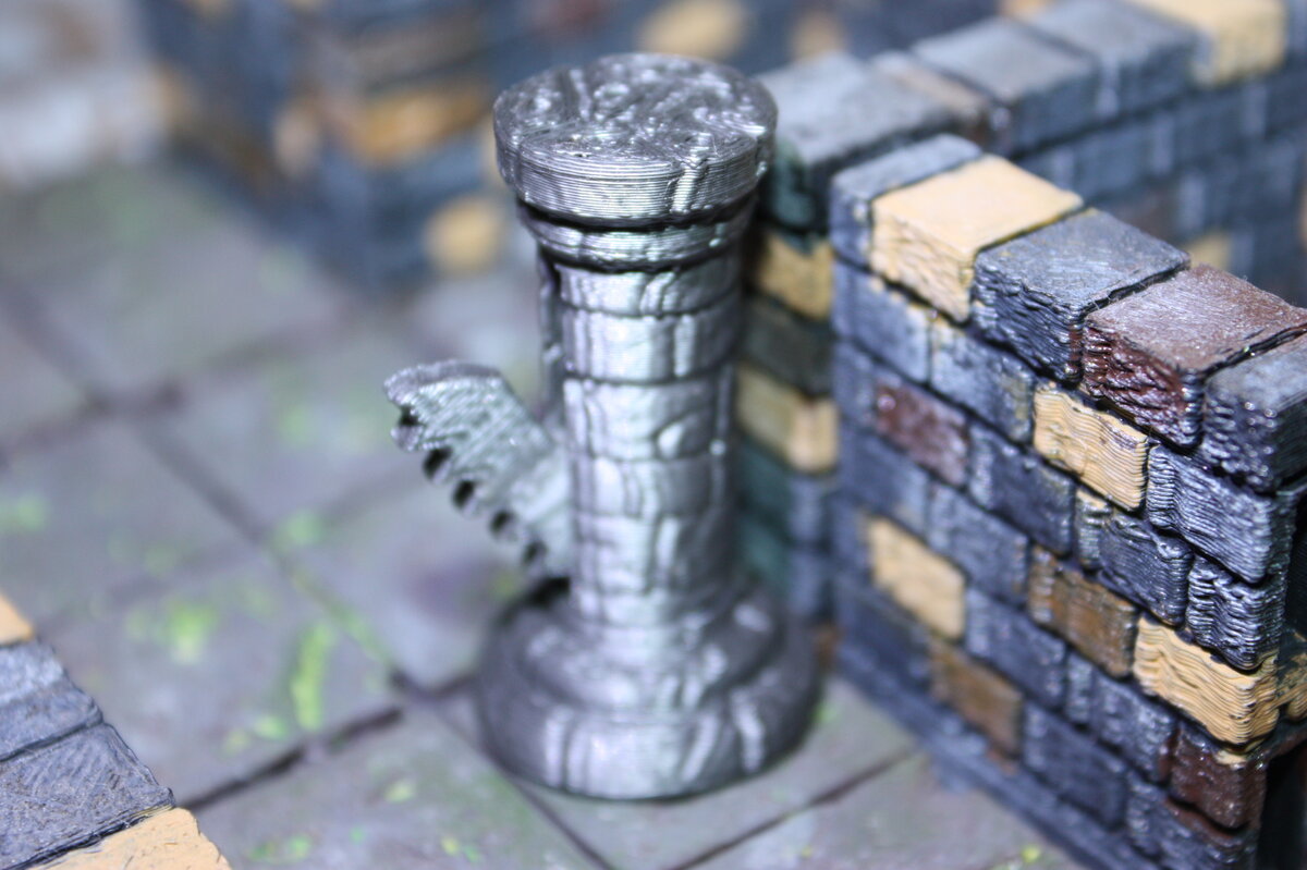 Trụ Cạm Bẫy Tròn Cho Game RPG FDM