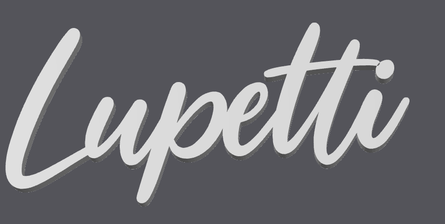 Chữ Lupetti Trang Trí Độc Đáo