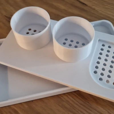 Cơ sở cho hai bàn chải "Philips Sonicare" với giá đỡ