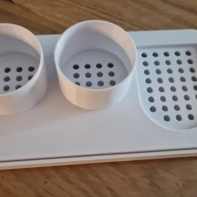 Cơ sở cho hai bàn chải "Philips Sonicare" với giá đỡ