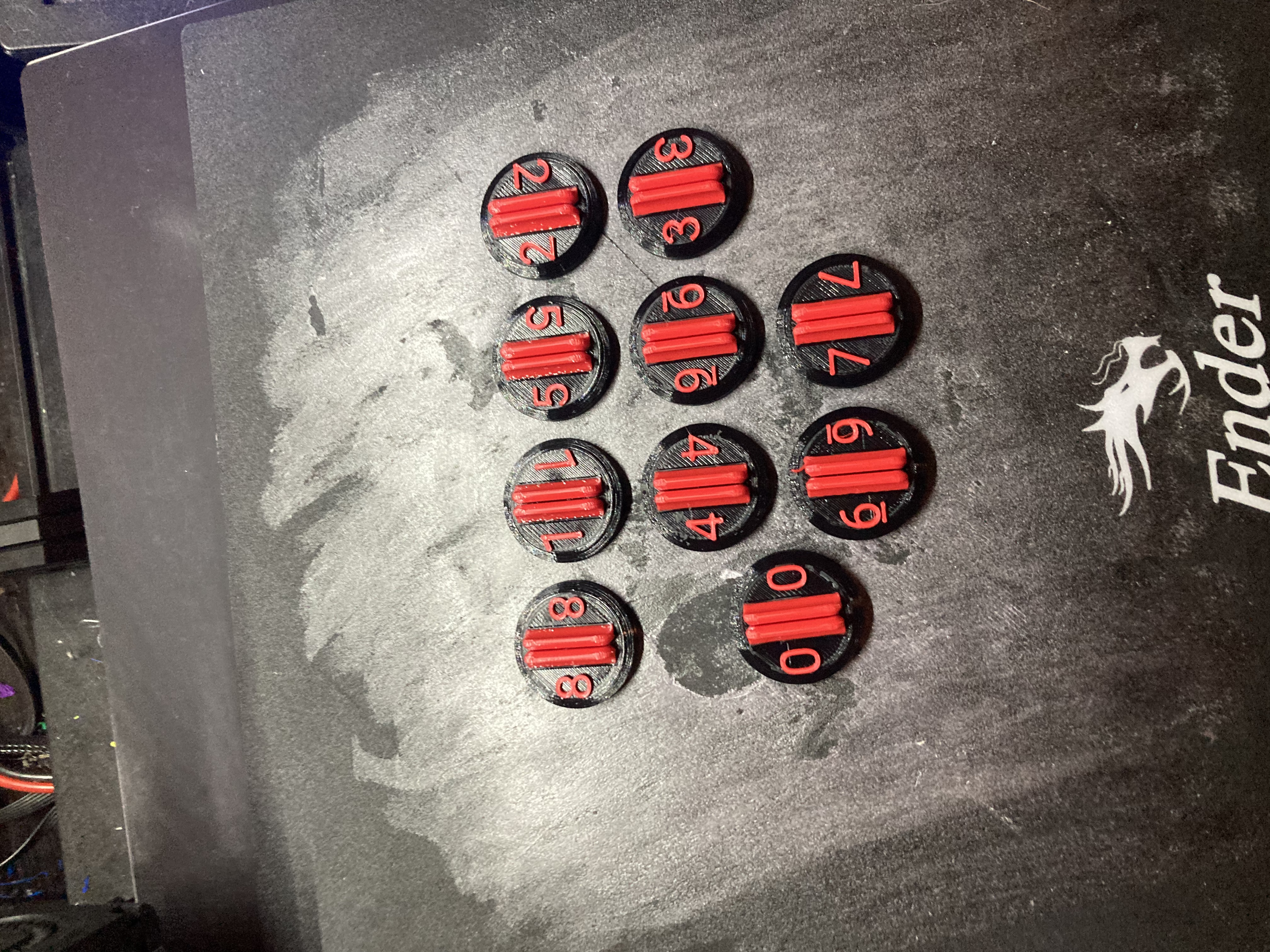 Đế Lót Quân Cờ D&D/Pathfinder Có Đánh Số