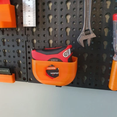 Đo lường Pegsboard của người giữ băng