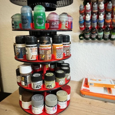 Khay cho chai 35 mm (sơn Tamiya hoặc AK) cho băng chuyền sơn