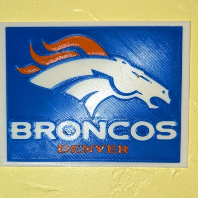 Denver Broncos Football NFL LOGO Dấu hiệu bảng hiệu