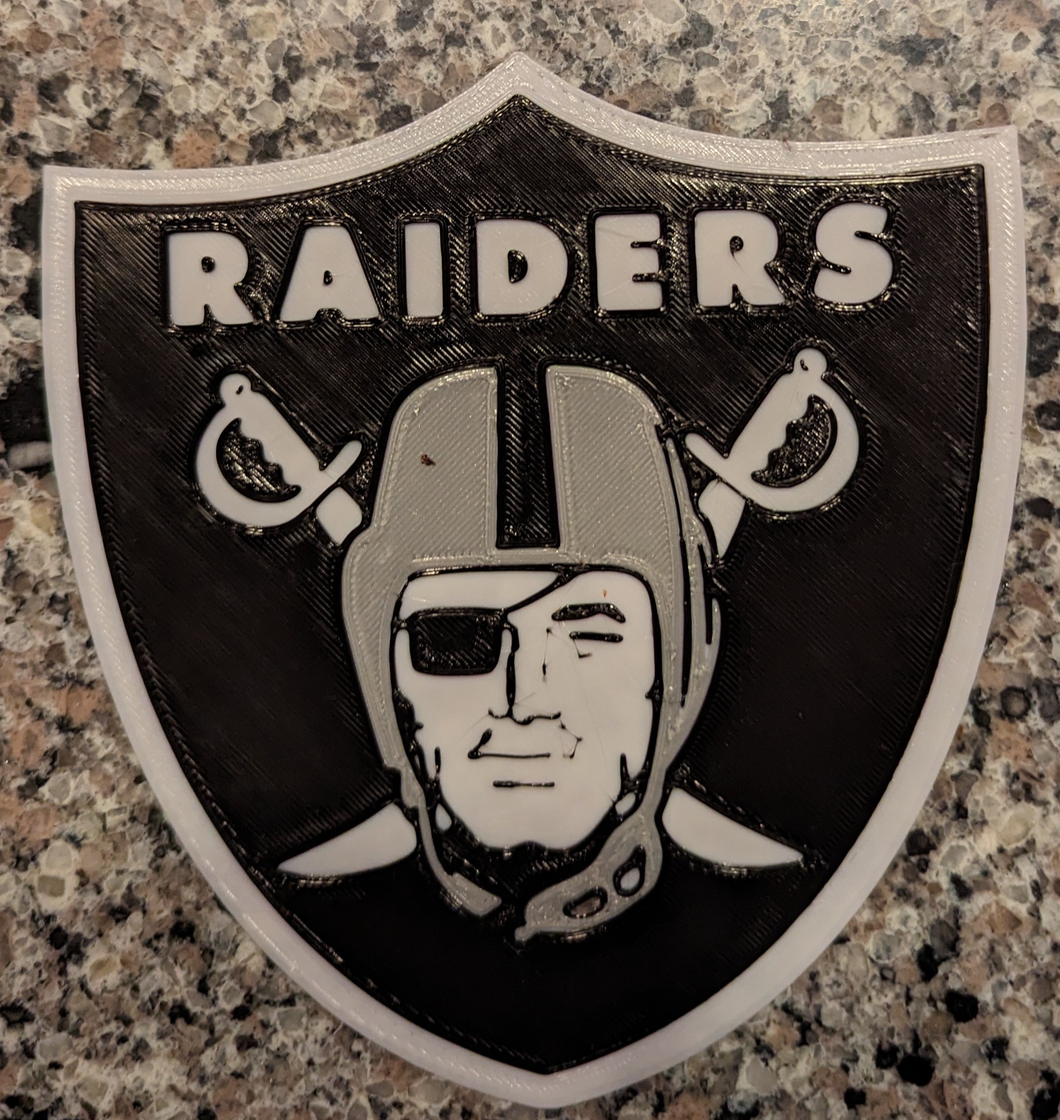 Biển hiệu/tấm khiên logo Raiders Football NFL