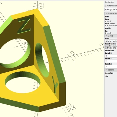XYZ Test - Khung Góc Tùy Chỉnh