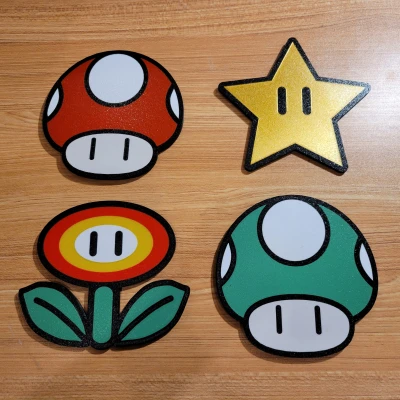 Trọn Bộ Vật Trang Trí Tường Super Mario