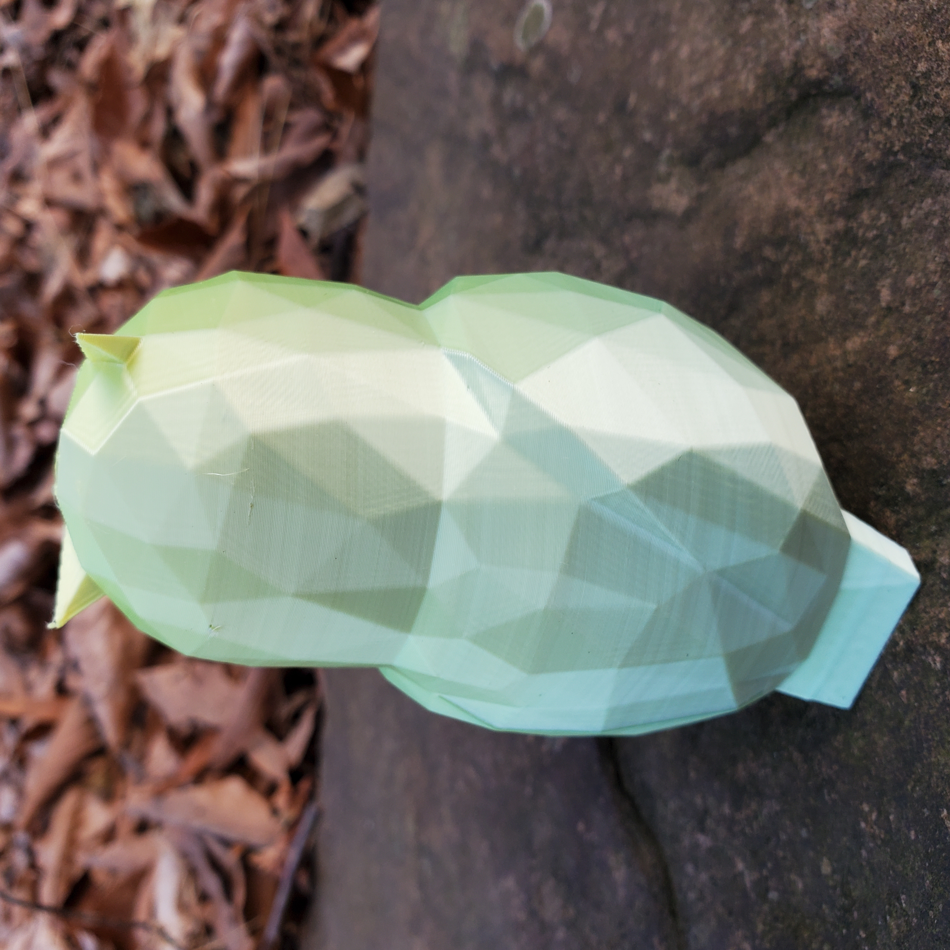 Mẫu Cú Lược Ảnh (Low Poly Owl)