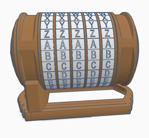 Cryptex remix 74mm dia cộng với nhiều vòng mã