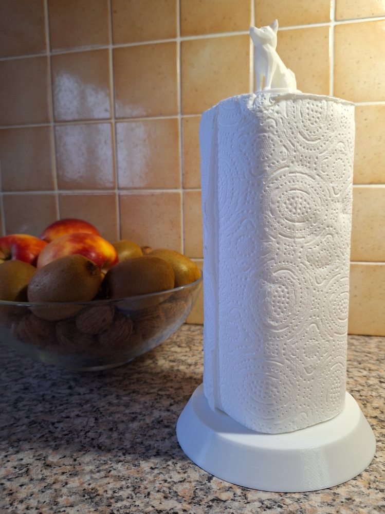 Giá Đỡ Giấy Ăn Có Chó Con Dễ Thương