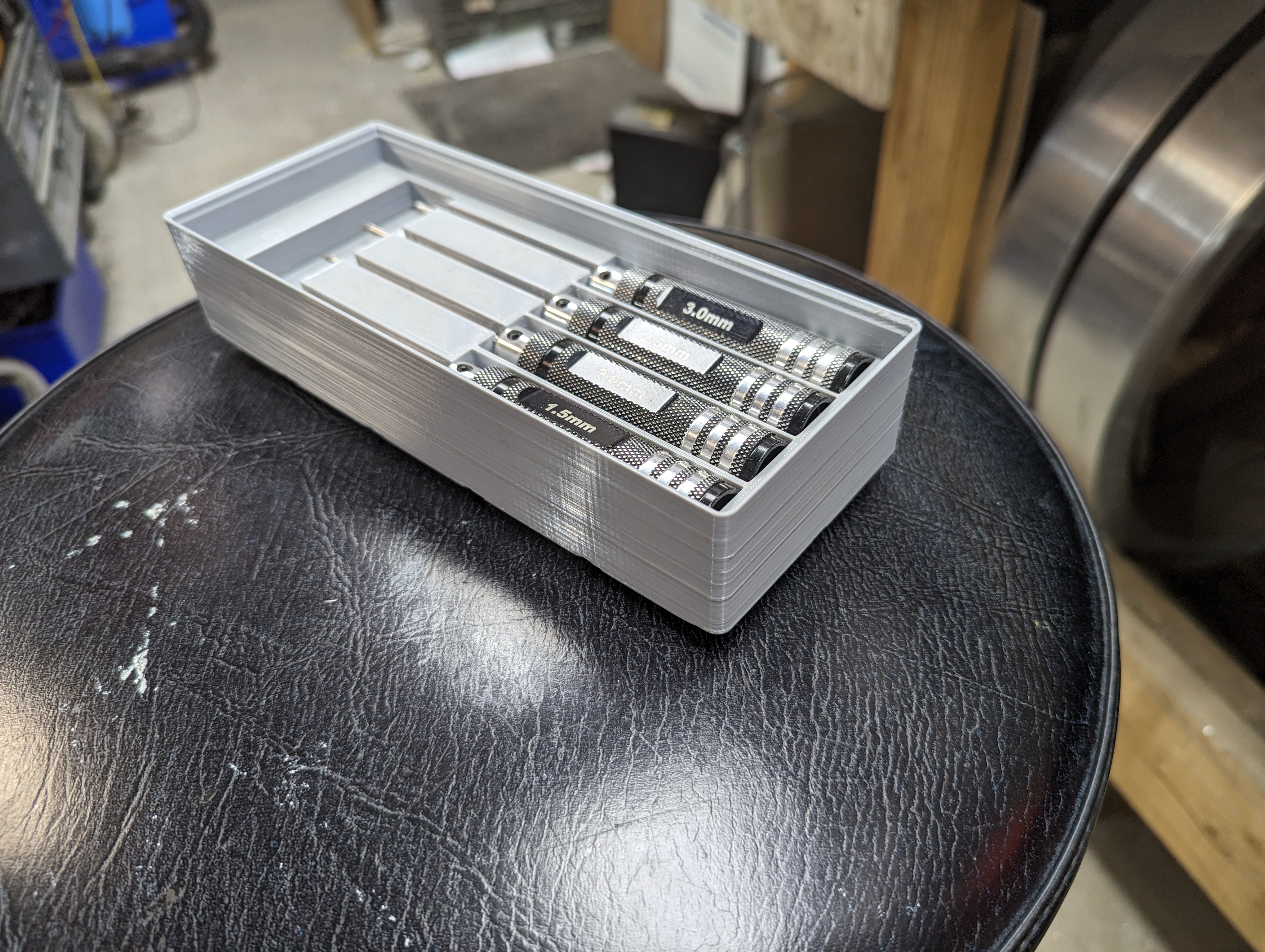 Kệ Đựng 4 Tua Vít Lục Giác Gridfinity OFNMY