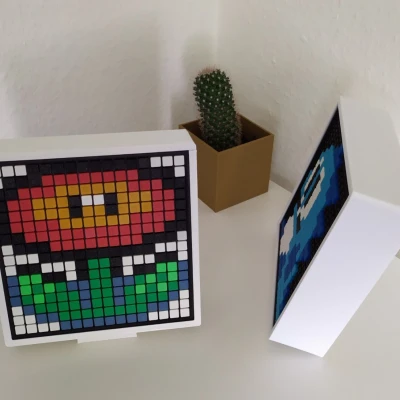 Pixel art 16x16 trong khung hoặc hộp