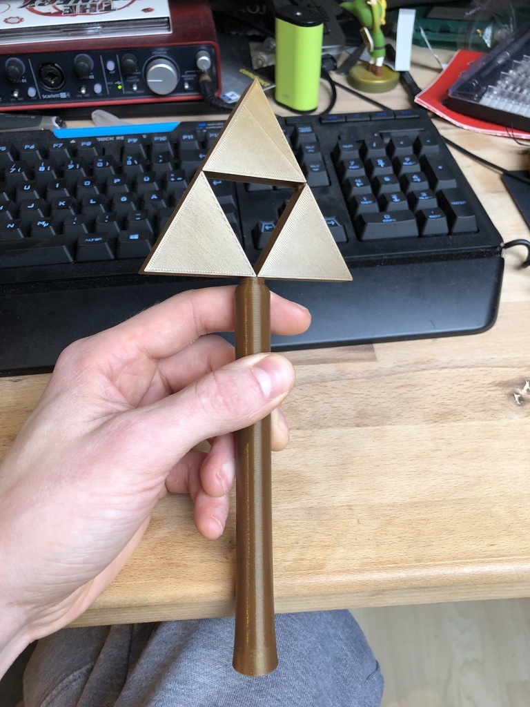 Chân Nến Đỉnh Cây Thông Noel Hình Triforce