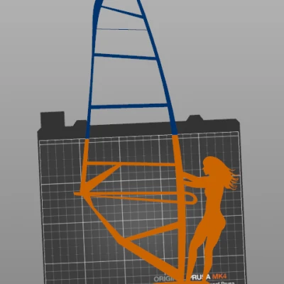 Tranh Treo Tường "Windsurfer-ka" - Cô Gái Lướt Ván Buồm
