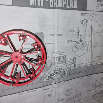 Bánh xe guồng lái bên hông