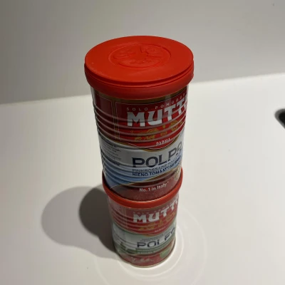 Giá xếp chồng lon sốt cà chua Mutti (có nắp tùy chọn)