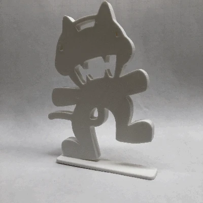 Tượng Mèo Quái Vật Để Bàn