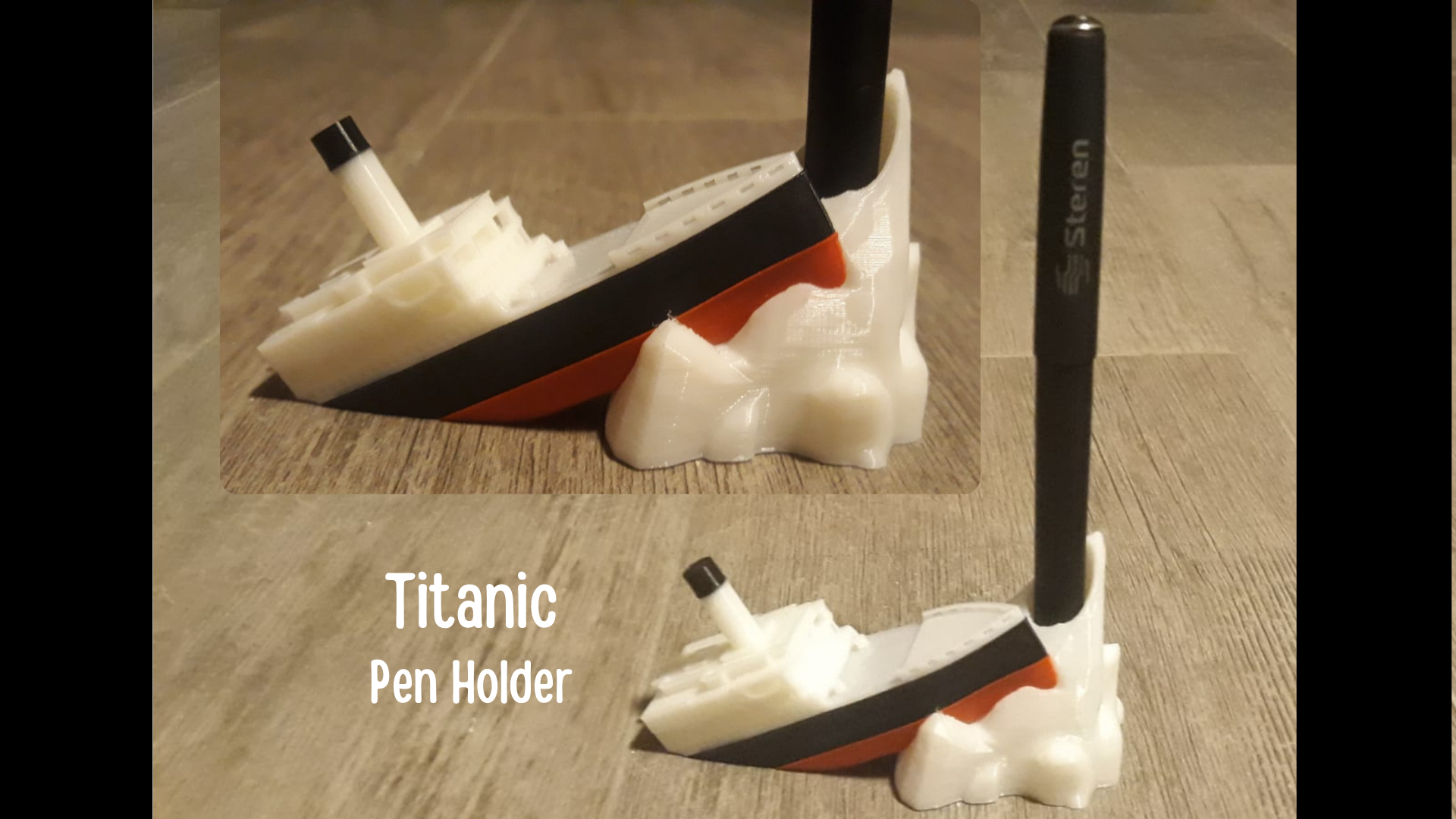 Chân Cắm Bút Hình Tàu Titanic