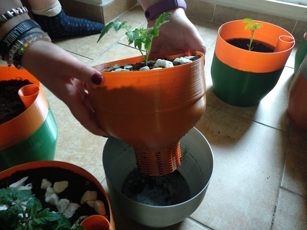 Chậu tự tưới cho chế độ "vase mode"