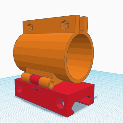 Giá đỡ đèn pin trượt (ray 22mm)