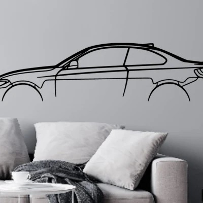 Tranh Treo Tường Silhouette Xe BMW M4