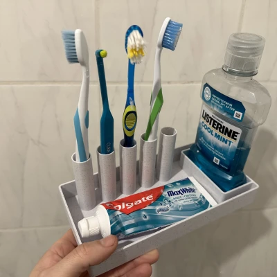 Hộp Đựng Bàn Chải/Kem Đánh Răng Đơn Giản