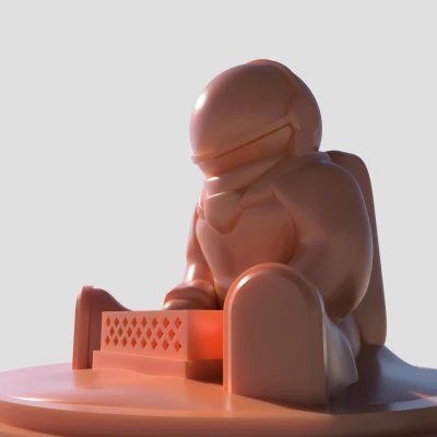 Kẹp Thẻ Nhớ SD Hình Phi Hành Gia