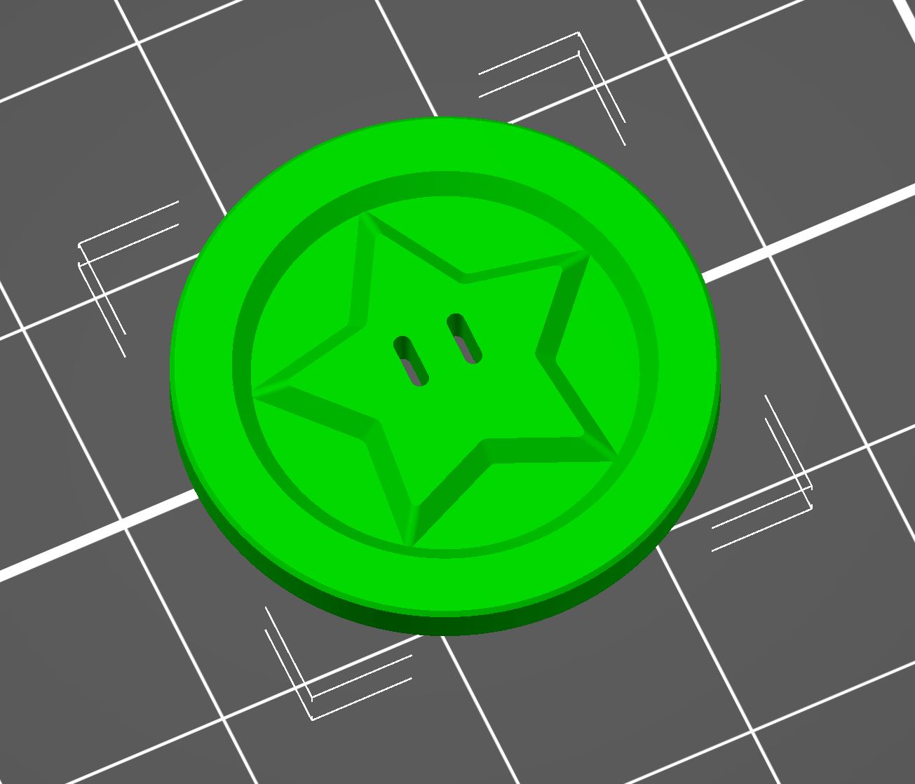 Xu Sao Super Mario 1 Euro Cho Xe Đẩy Hàng - In 100 Cái Để Được 1Up