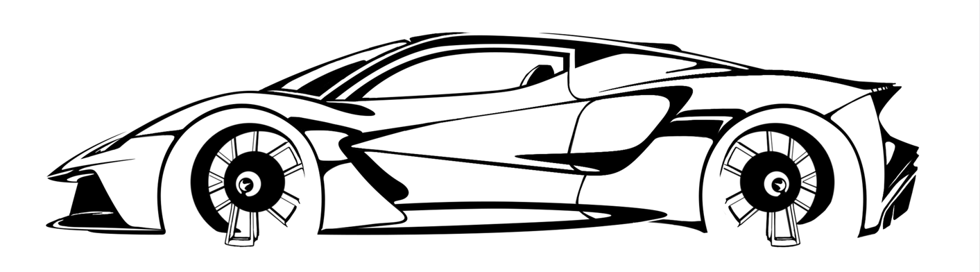 Lotus Evija Silhouette Wall Art