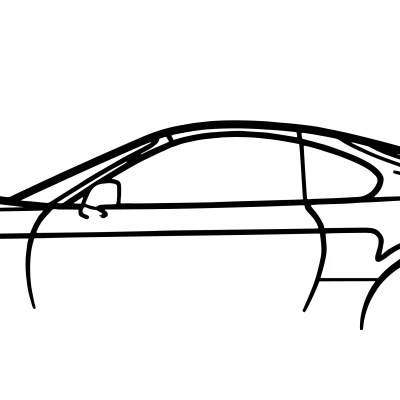 Tranh Treo Tường Hình Bóng Toyota Supra Mk4