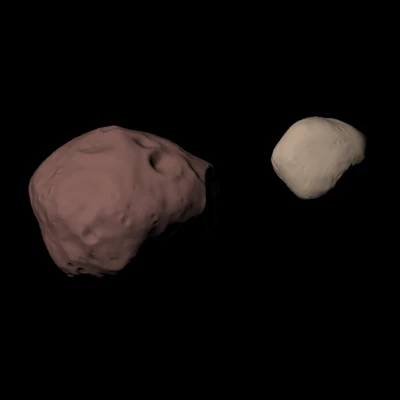 Phobos và Deimos tỷ lệ 1 trên 500 nghìn