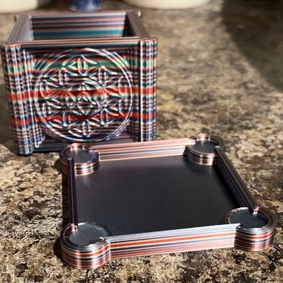 Chậu Cây Merkaba và Hoa Văn Cuộc Sống