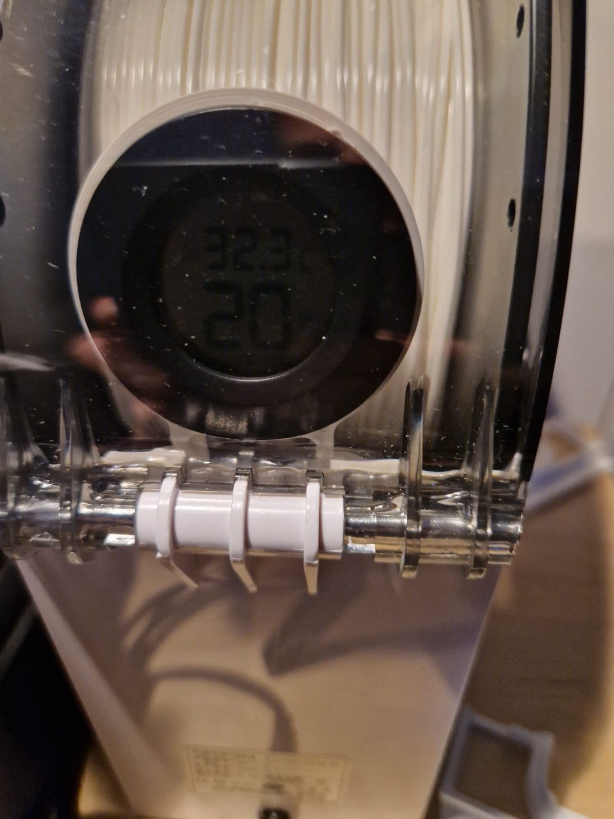 Khay gắn Ẩm kế cho Máy sấy sợi Esun Ebox Lite (gắn sau)