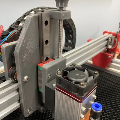 2040 Núi laser có thể điều chỉnh với đường ray tuyến tính và NEJE 40640 MOUN