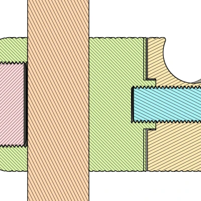Người giữ vòi hoa sen v2,5 - 25 mm.