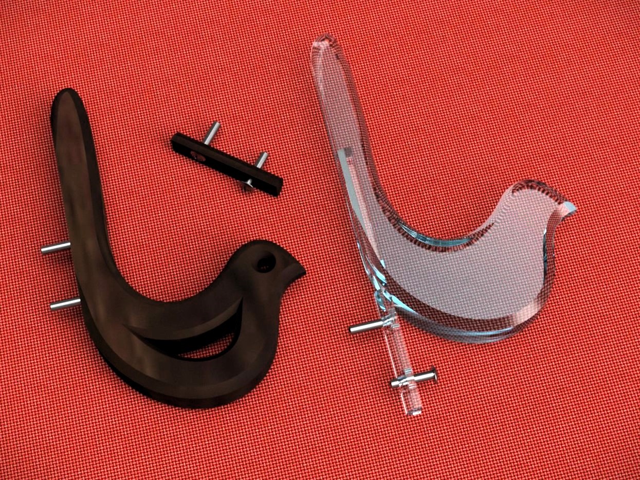 Avian Elegance - Móc Treo Khăn/Áo Hình Chim Hiện Đại