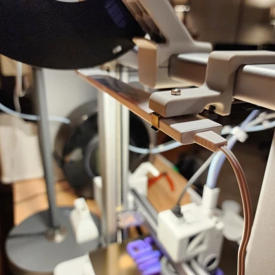 Bambulab A1 Top Bar Light Mount V2