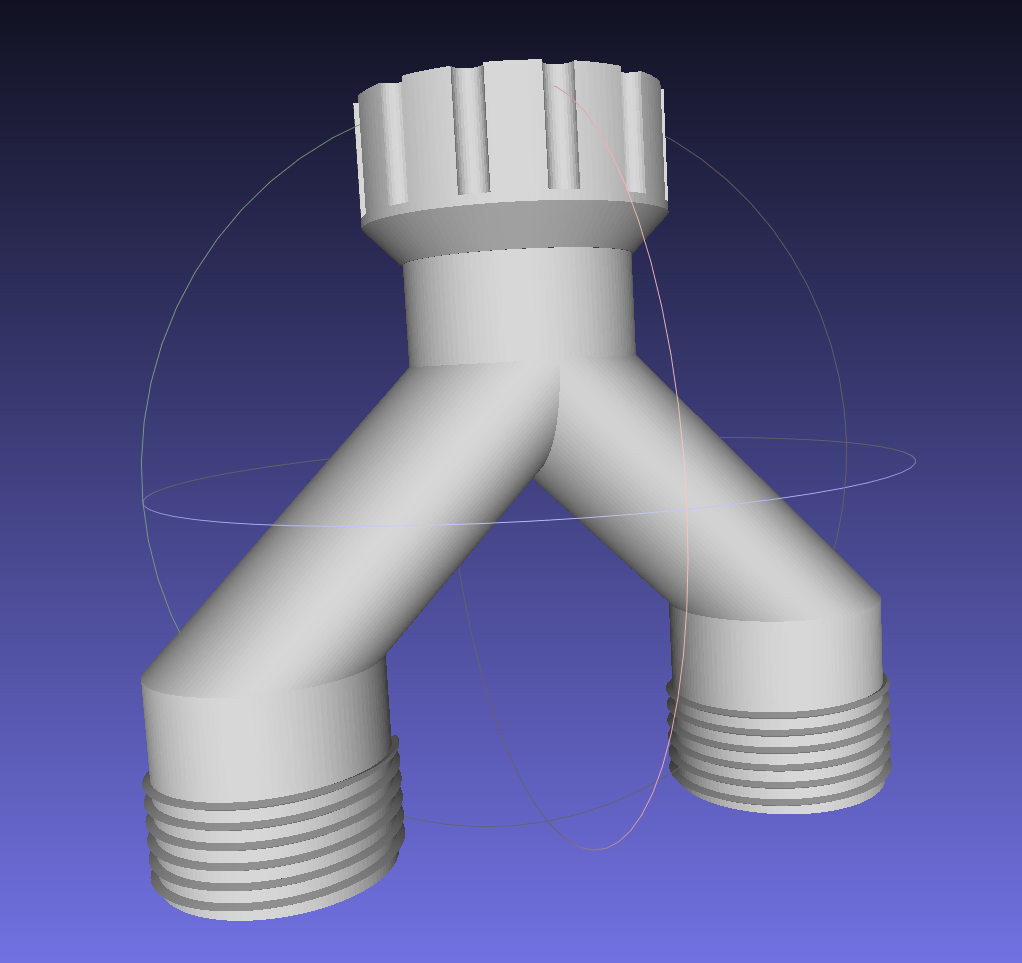 Đầu chia đôi 2 đường nước