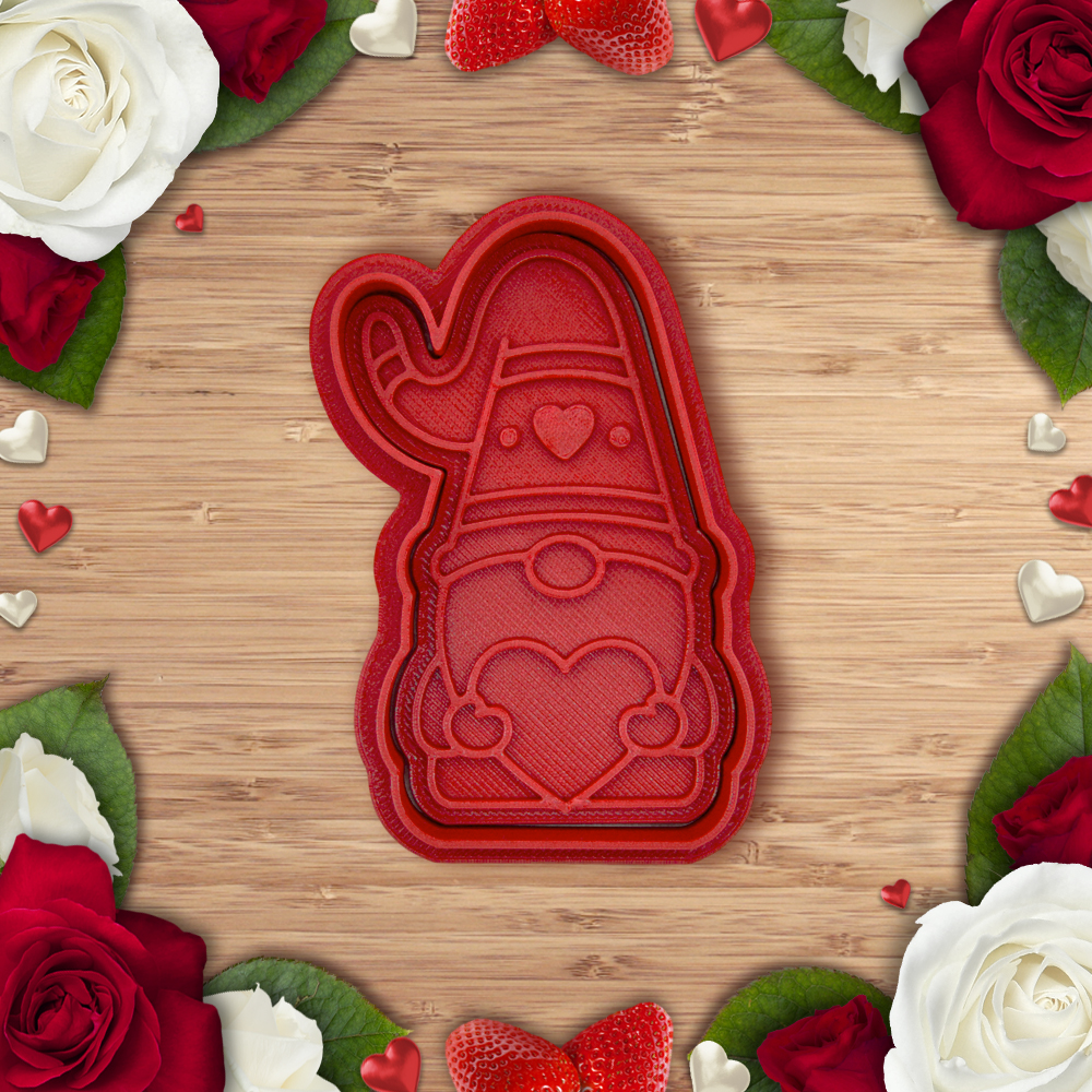 Khuôn Cắt Bánh Quy "Valentine - Chú Lùn"