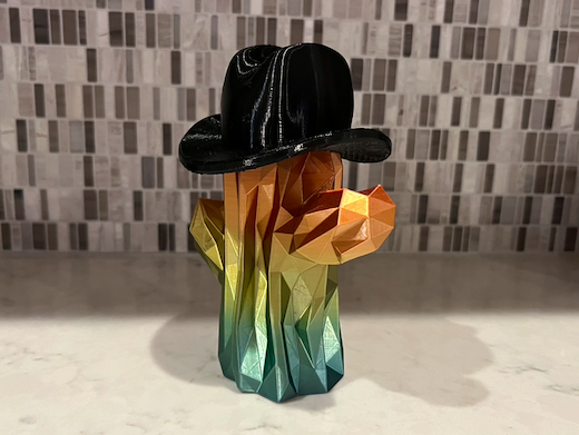 Nón Cowboy Cho Xương Rồng Low Poly