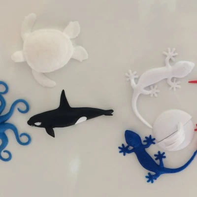 Móc nam châm tủ lạnh cá voi sát thủ