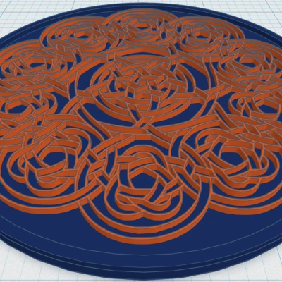 Đế lót ly Mandala Celtic 49