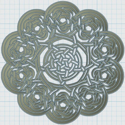 Đế lót ly Mandala Celtic 49