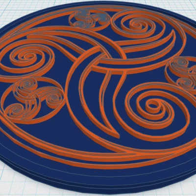 Đế lót ly Mandala Celtic 45