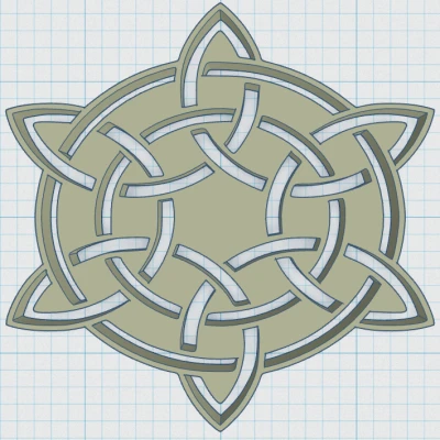 Đế lót ly Hoa văn Celtic Mandala 42