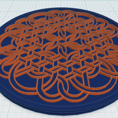 Đế lót ly Hoa văn Celtic Mandala 41